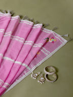 Gulnaar Embroidered Linen Saree
