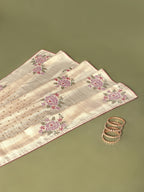 Zarina Embroidered Tussar Saree