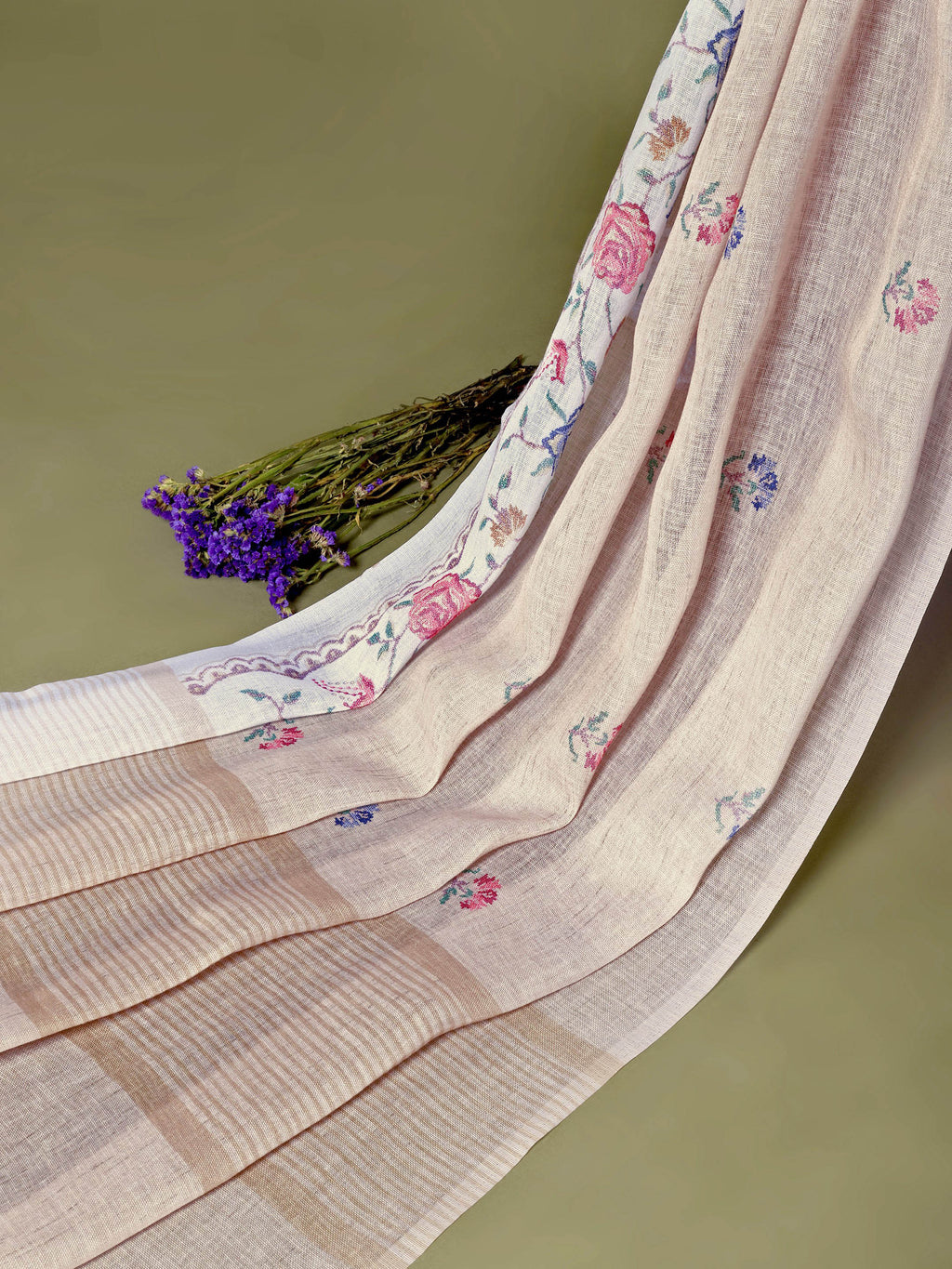 Vanya Linen Saree