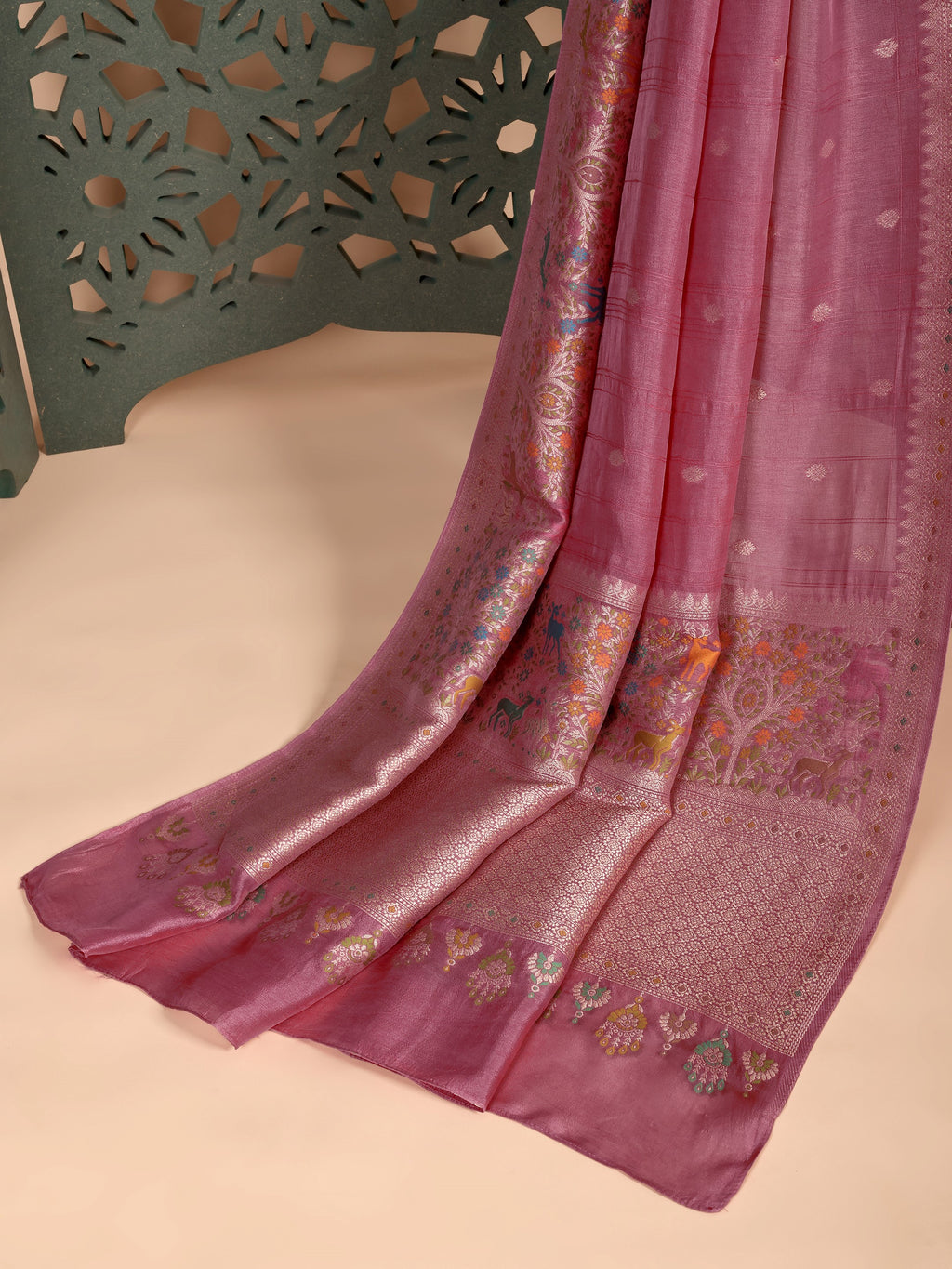 Roohi Khadi Tussar Silk Saree