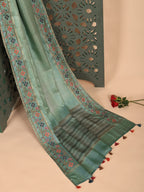 Avni Embroidered Tussar Saree