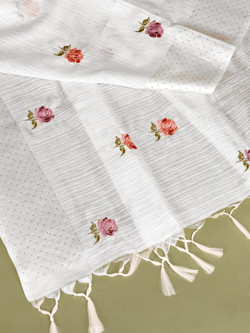 Kashish Embroidered Tussar Saree
