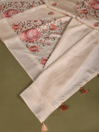 Megha Embroidered Tussar Saree