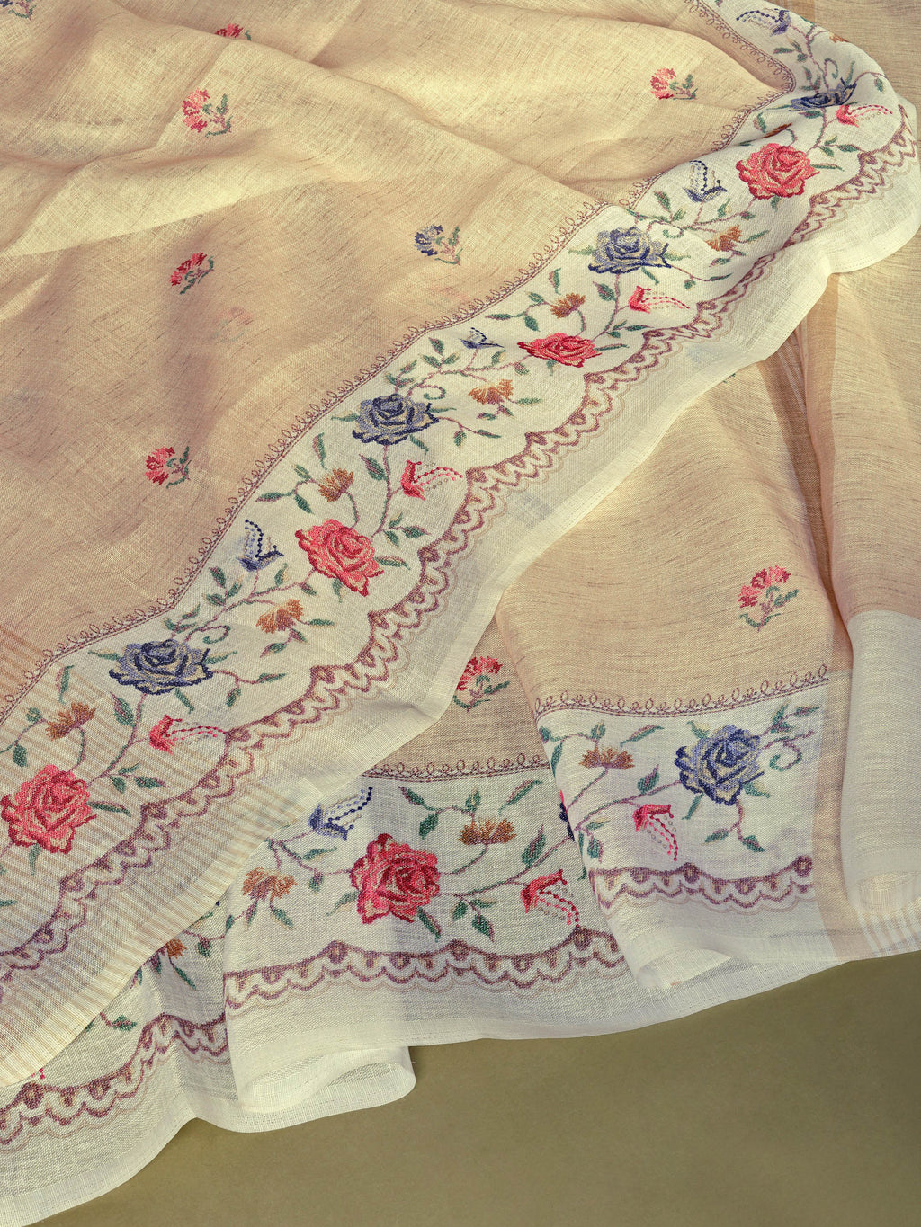 Vanya Linen Saree