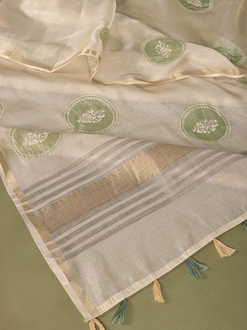 Bagh-e-Iram Chanderi Tissue Saree