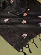 Raatrani Embroidered Tussar Saree