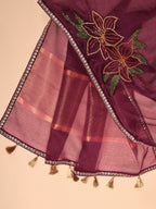 Ruhani Embroidered Kota Doaria Saree