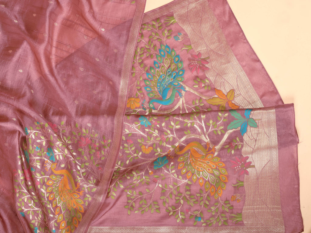 Mira Khadi Tussar Silk Saree