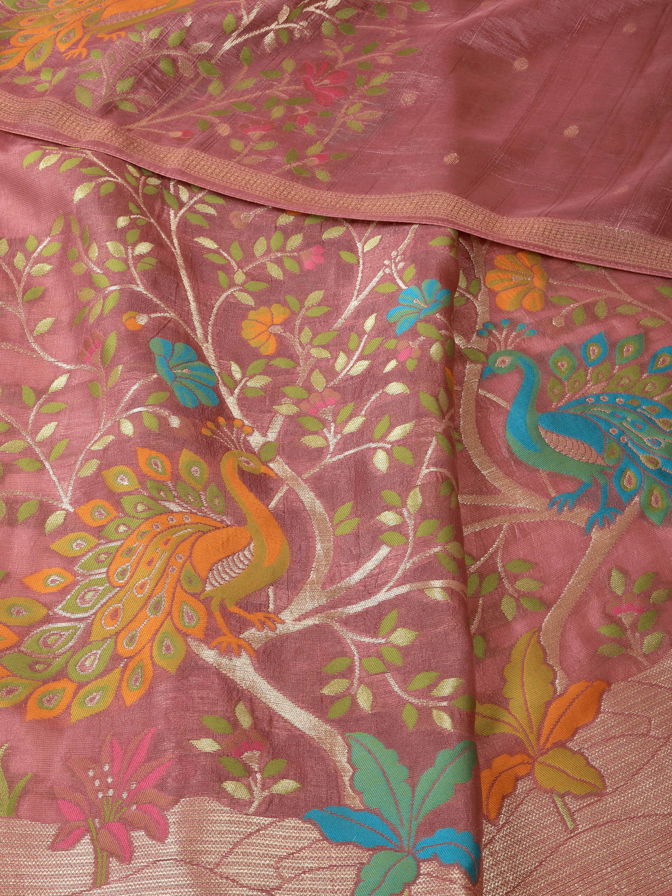 Mira Khadi Tussar Silk Saree