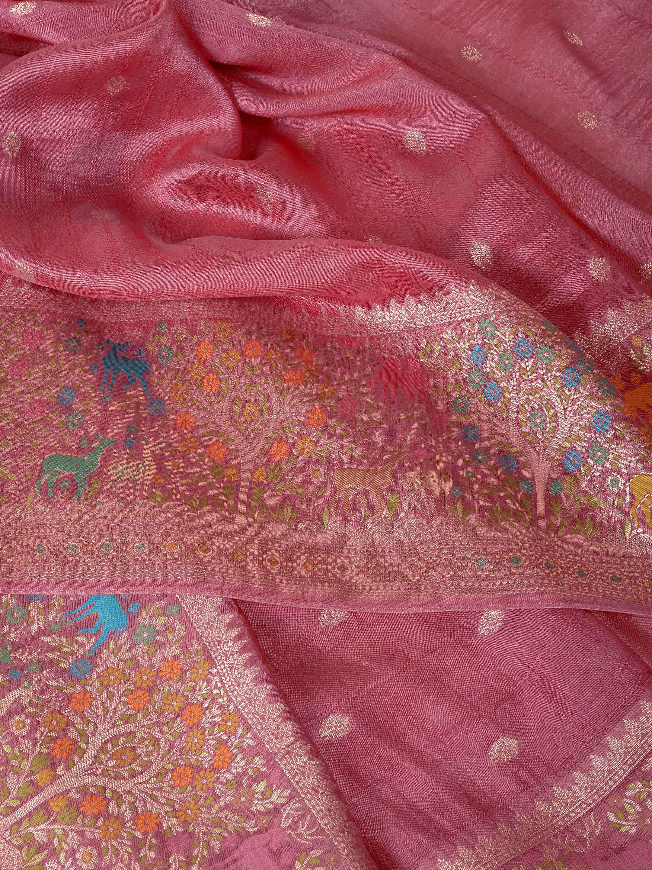 Roohi Khadi Tussar Silk Saree