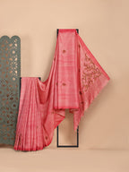 Gulbahar Linen Tissue Embroidered Saree