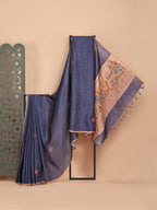 Neelima Linen Tissue Embroidered saree