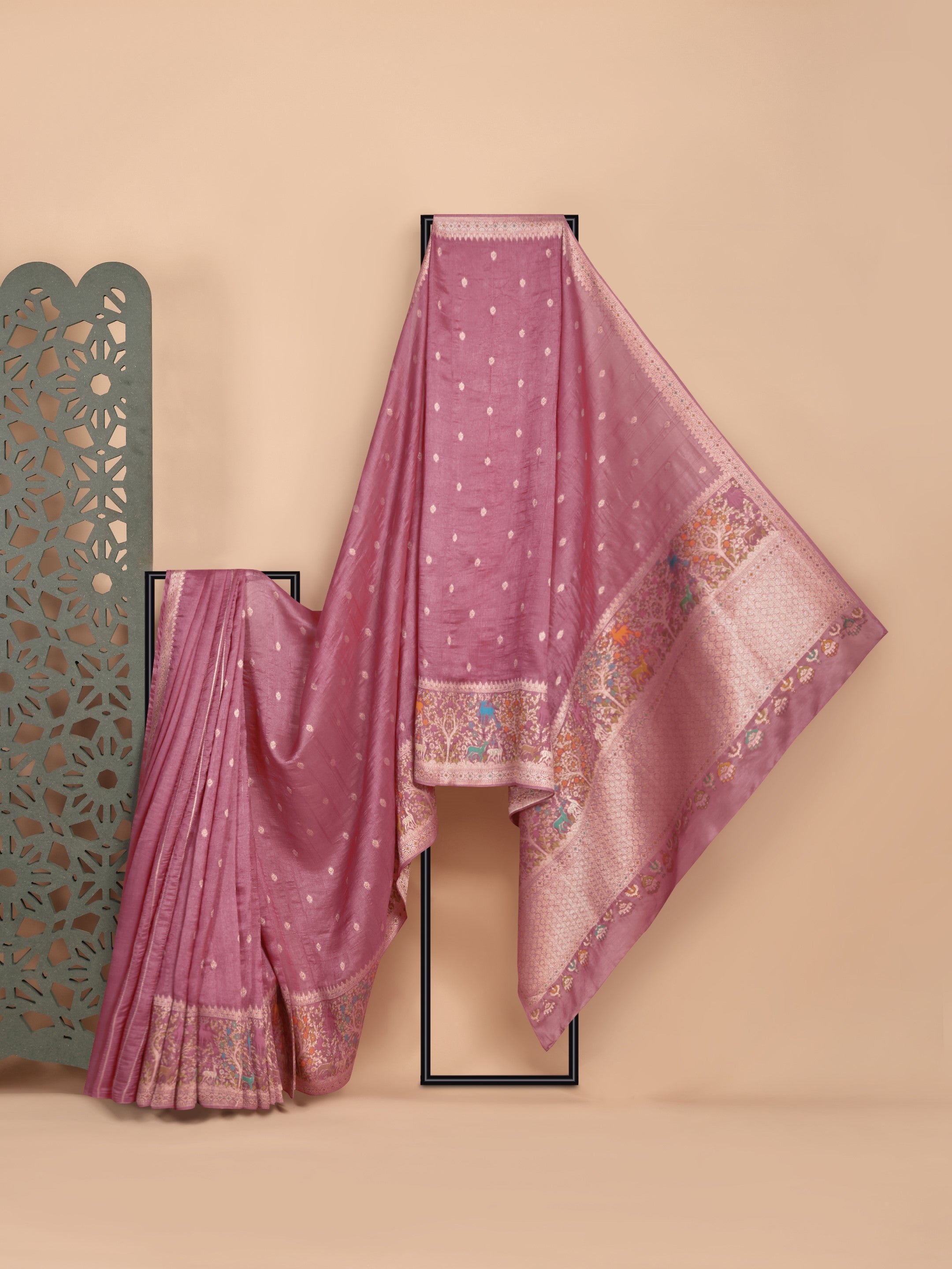 Roohi Khadi Tussar Silk Saree