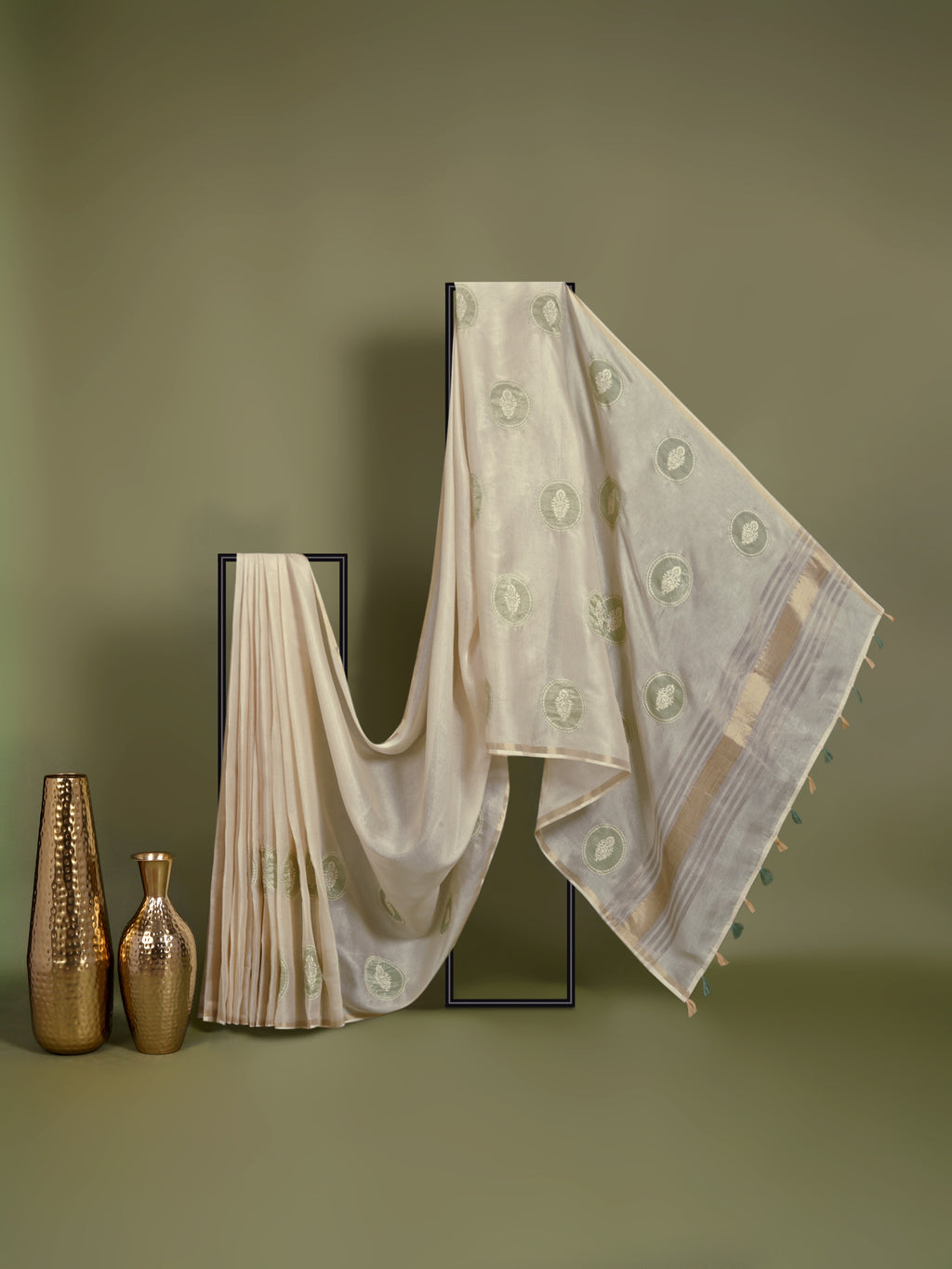 Bagh-e-Iram Chanderi Tissue Saree