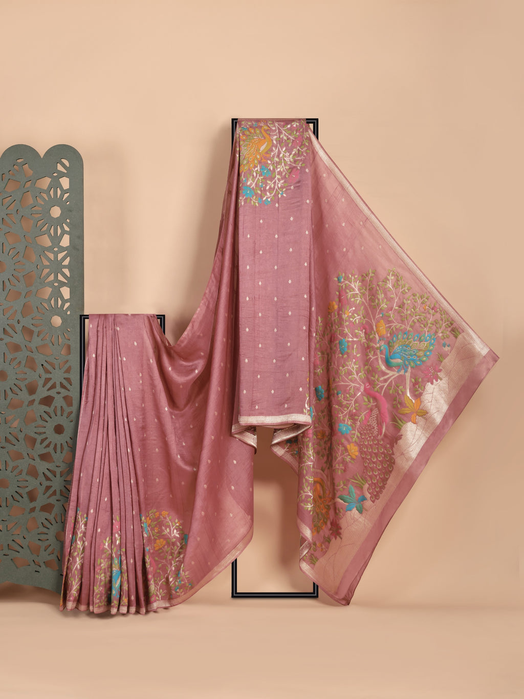 Mira Khadi Tussar Silk Saree